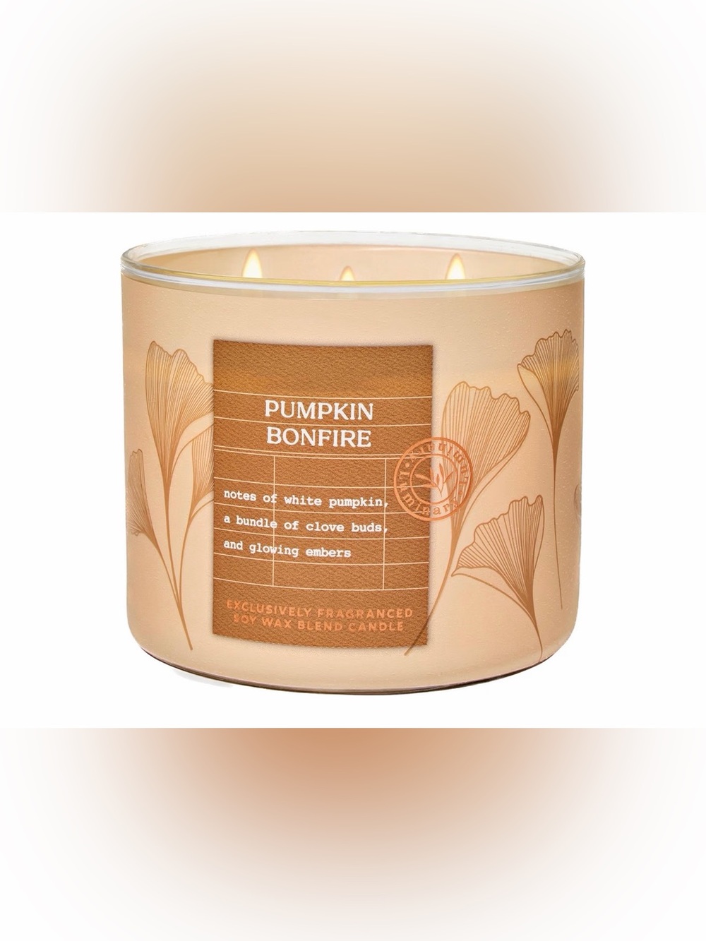 Bath & Body Works - Pumpkin Bonfire 3-Wick Candle